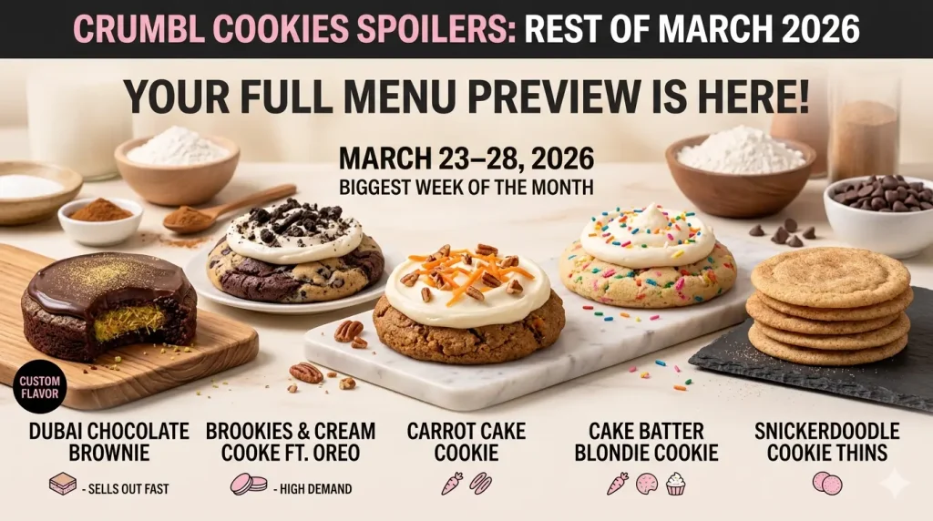 Full Crumbl Lineup for this week