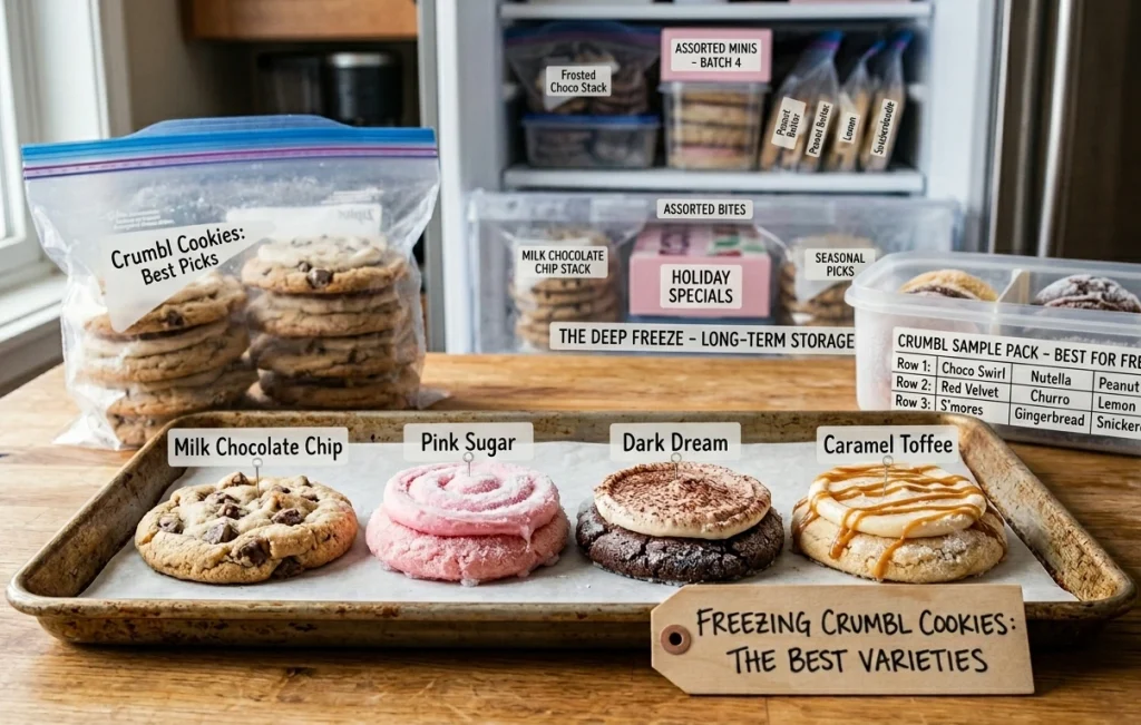 Which Crumbl Cookies Freeze Best