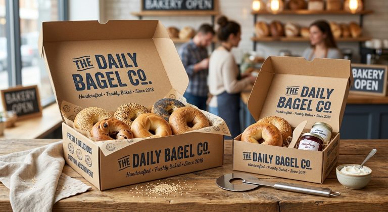 Custom Bagel Boxes for Fresh Food